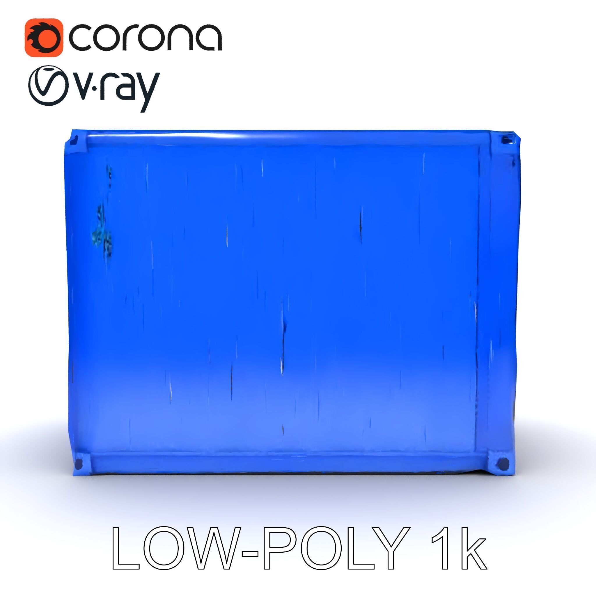 Shipping Container D Model Pack for Game and Film Production Low-poly 3D model_31
