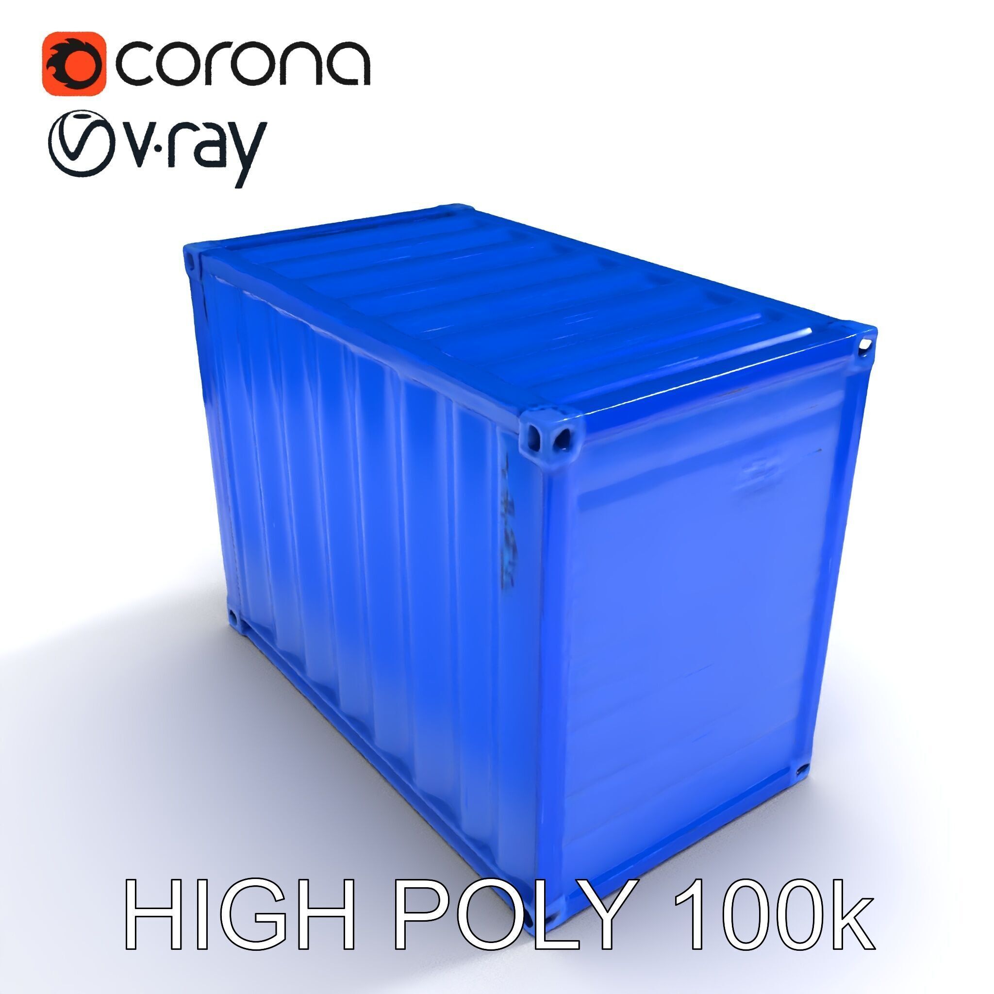 Shipping Container D Model Pack for Game and Film Production Low-poly 3D model_11