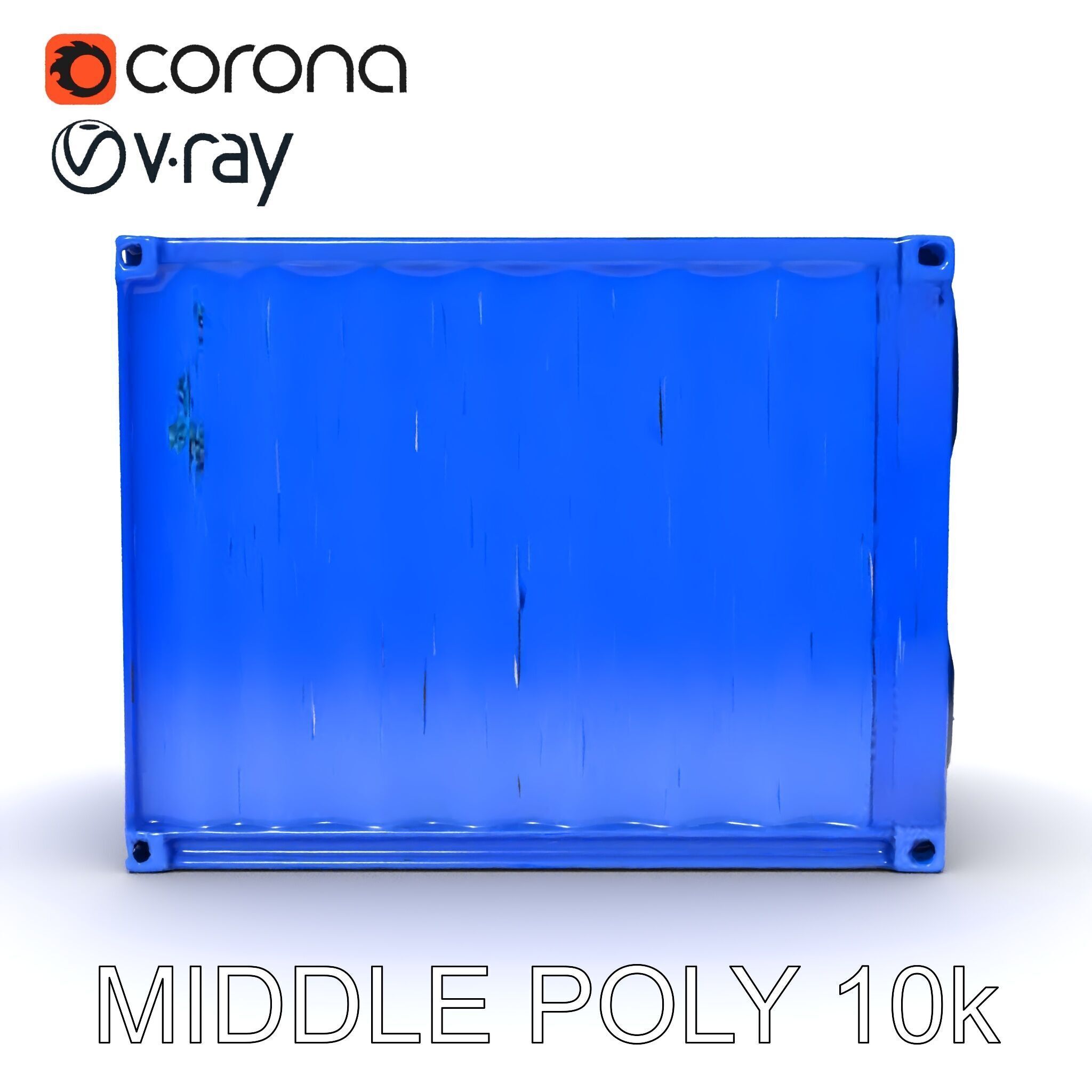 Shipping Container D Model Pack for Game and Film Production Low-poly 3D model_22