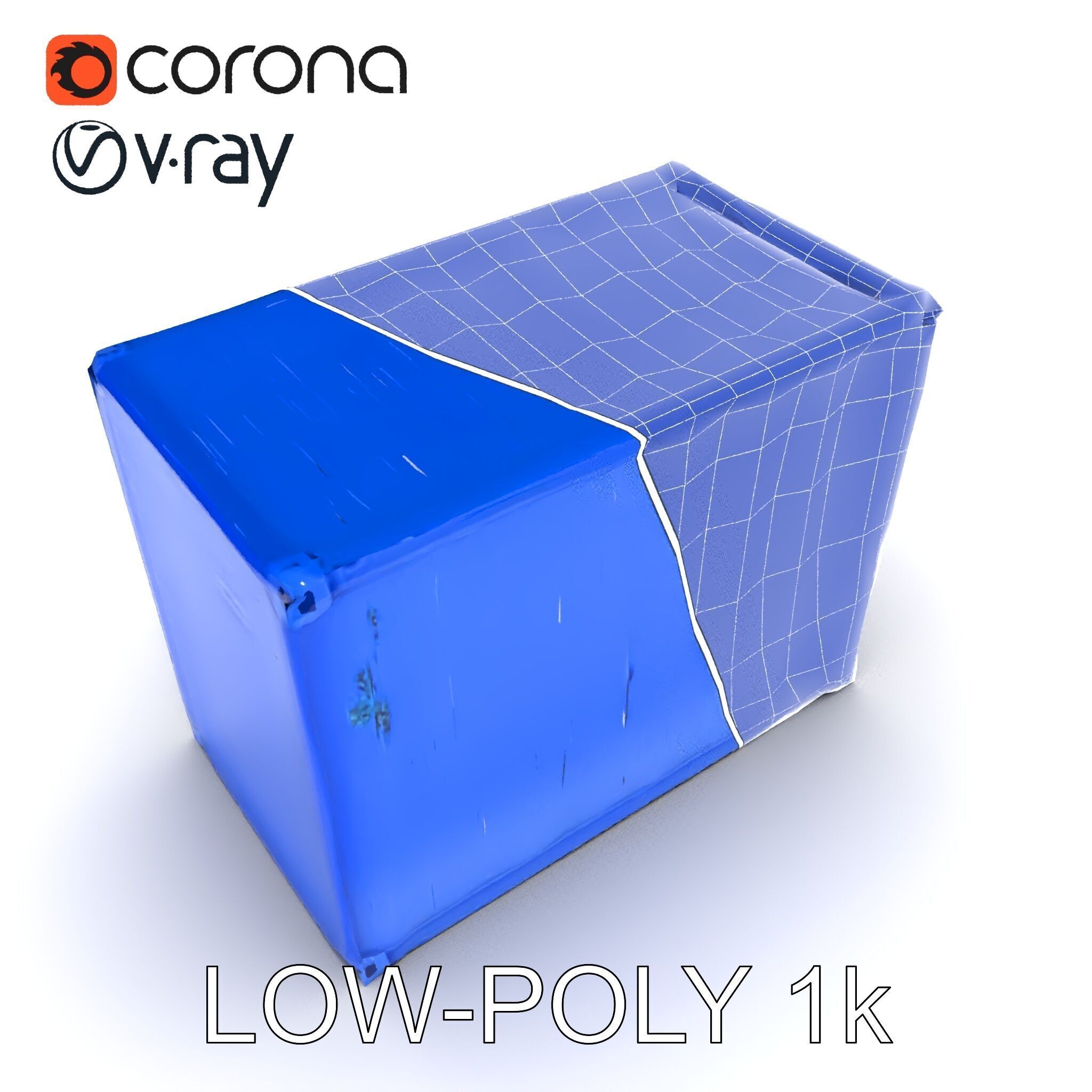 Shipping Container D Model Pack for Game and Film Production Low-poly 3D model_7