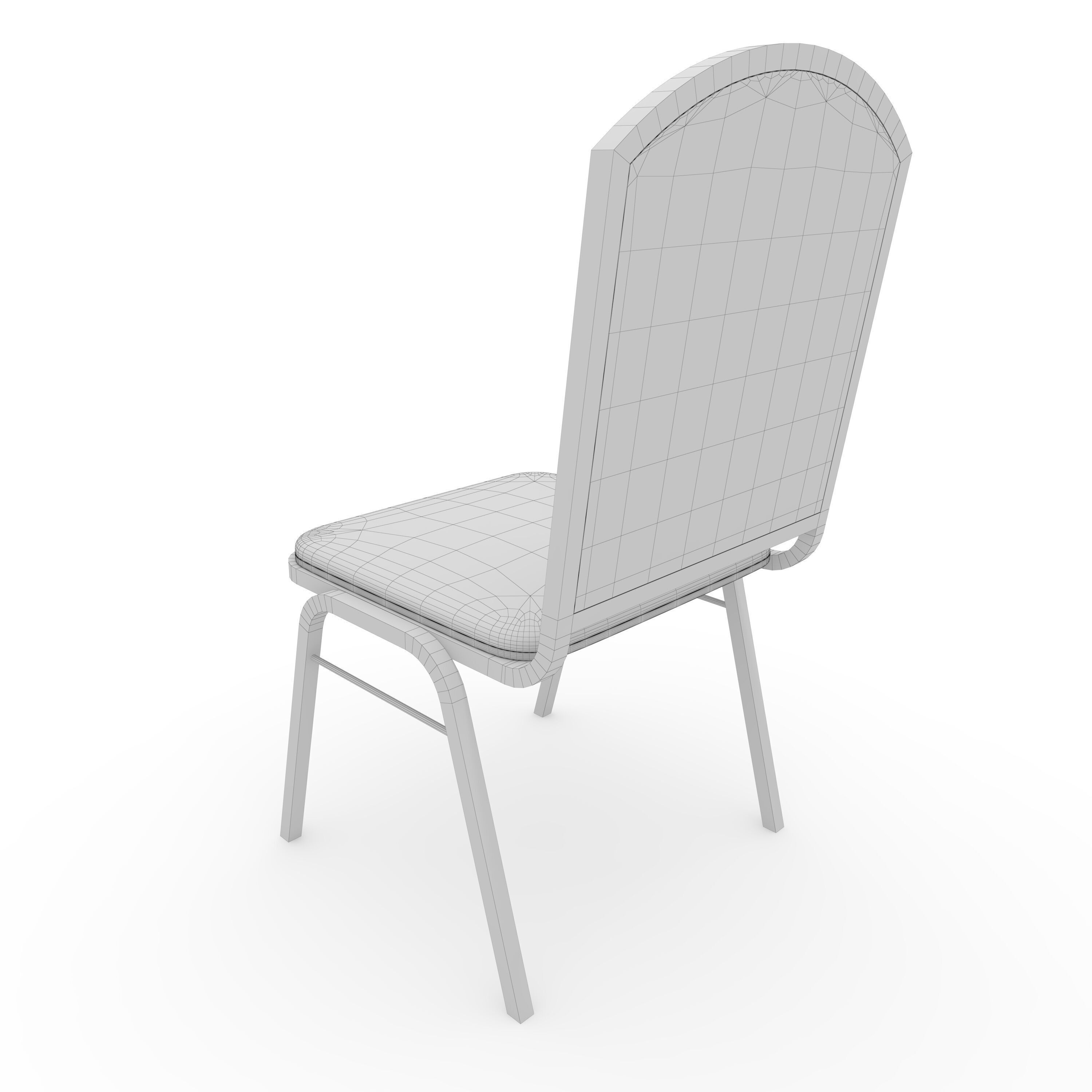 Banquet Chair 10 3D model_8