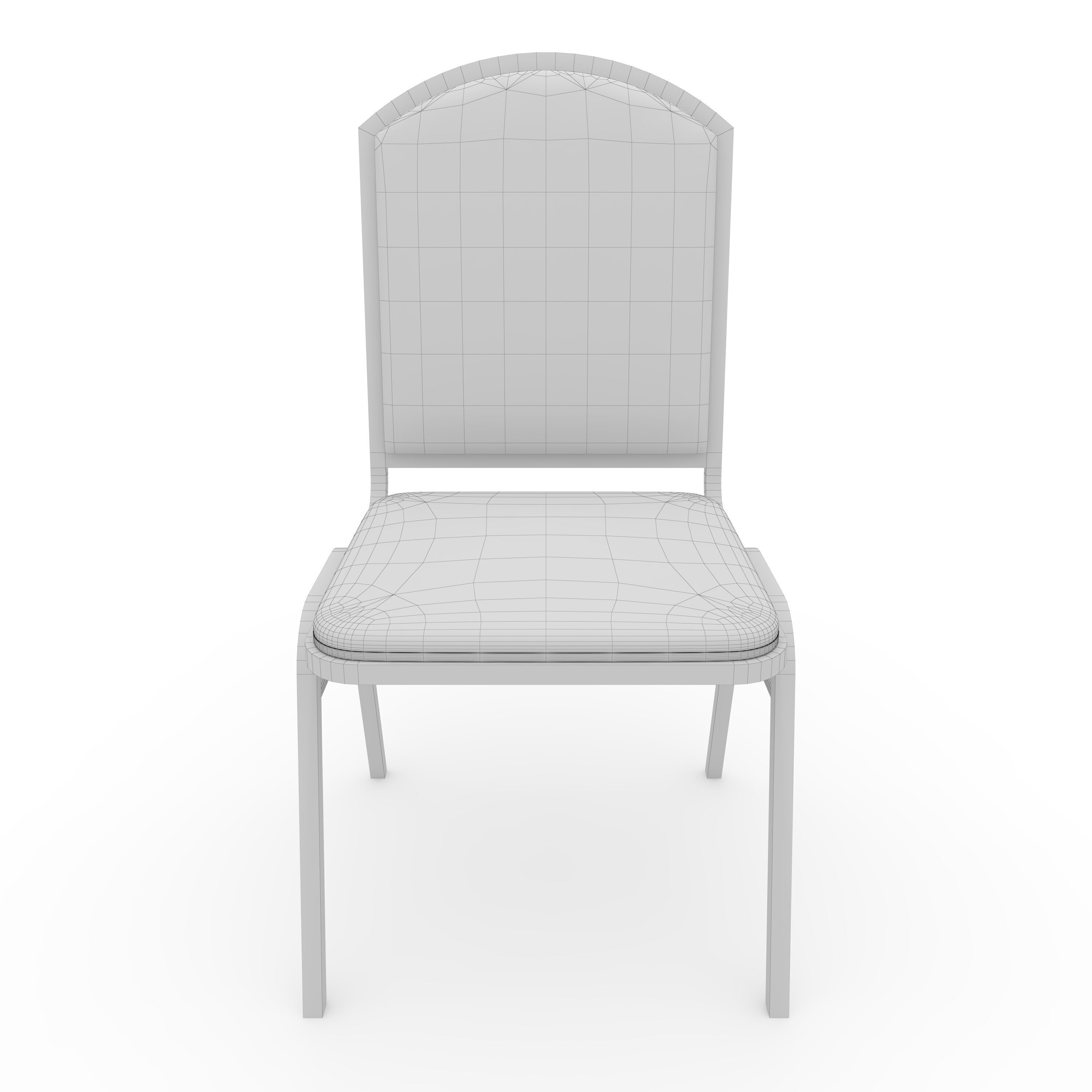 Banquet Chair 10 3D model_4