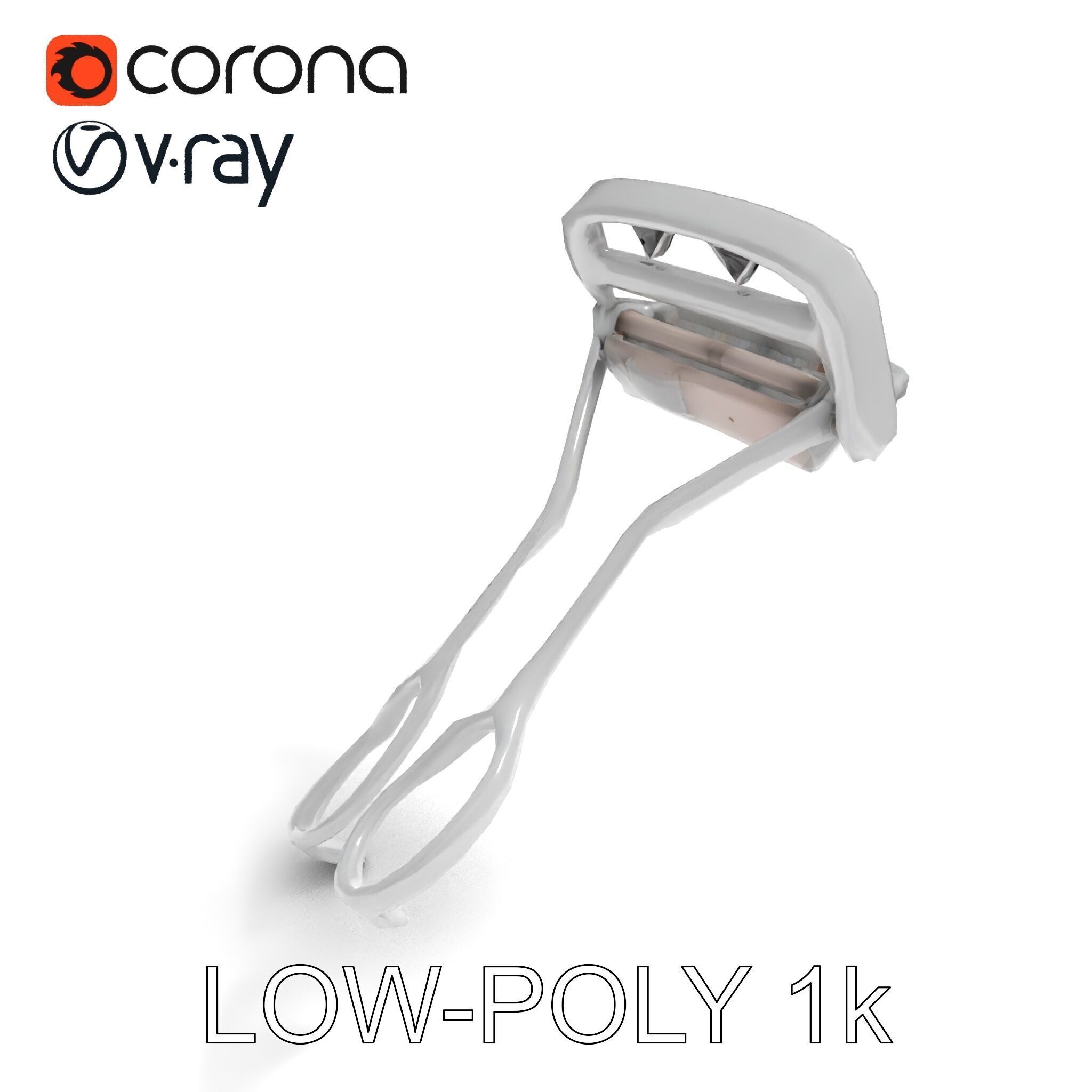 Eyelash Curler Model Pack with PBR Textures Low-poly 3D model_12