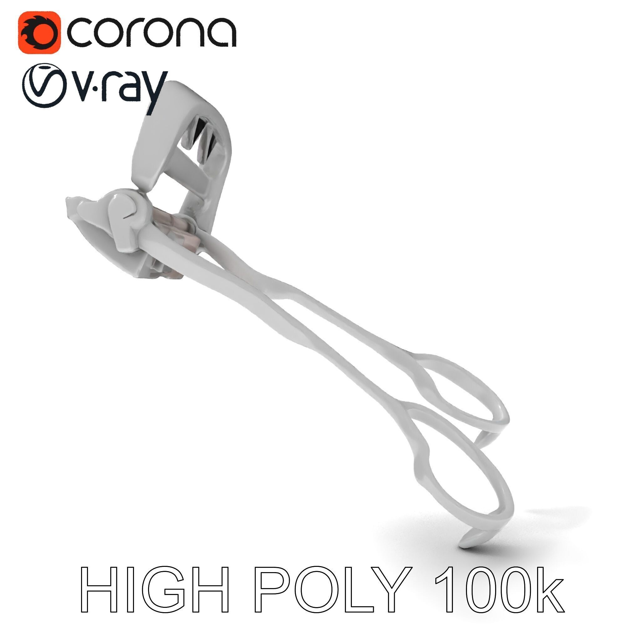 Eyelash Curler Model Pack with PBR Textures Low-poly 3D model_31