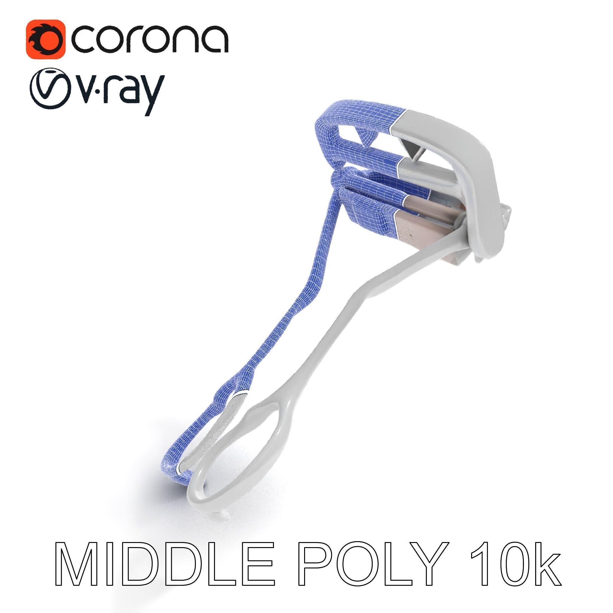 Eyelash Curler Model Pack with PBR Textures Low-poly 3D model_11