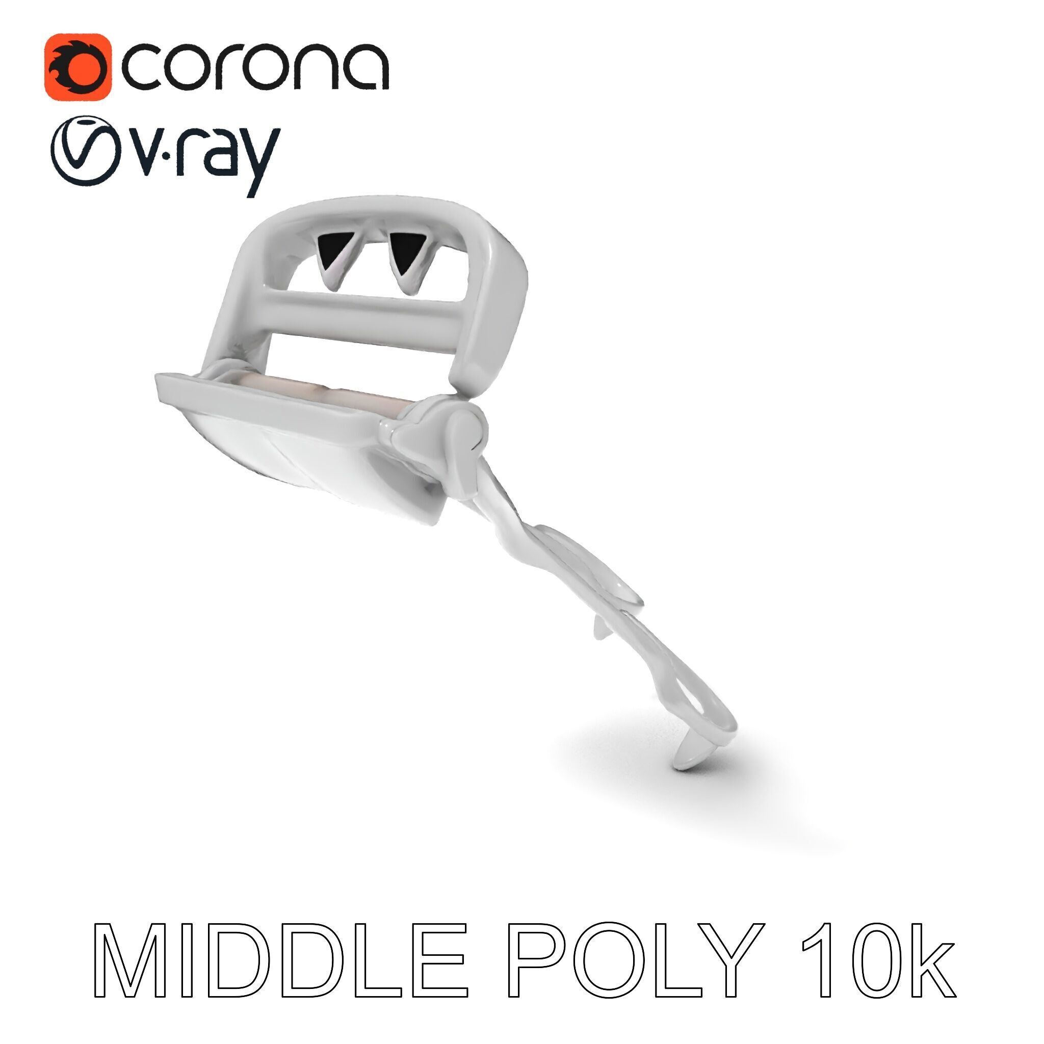 Eyelash Curler Model Pack with PBR Textures Low-poly 3D model_29