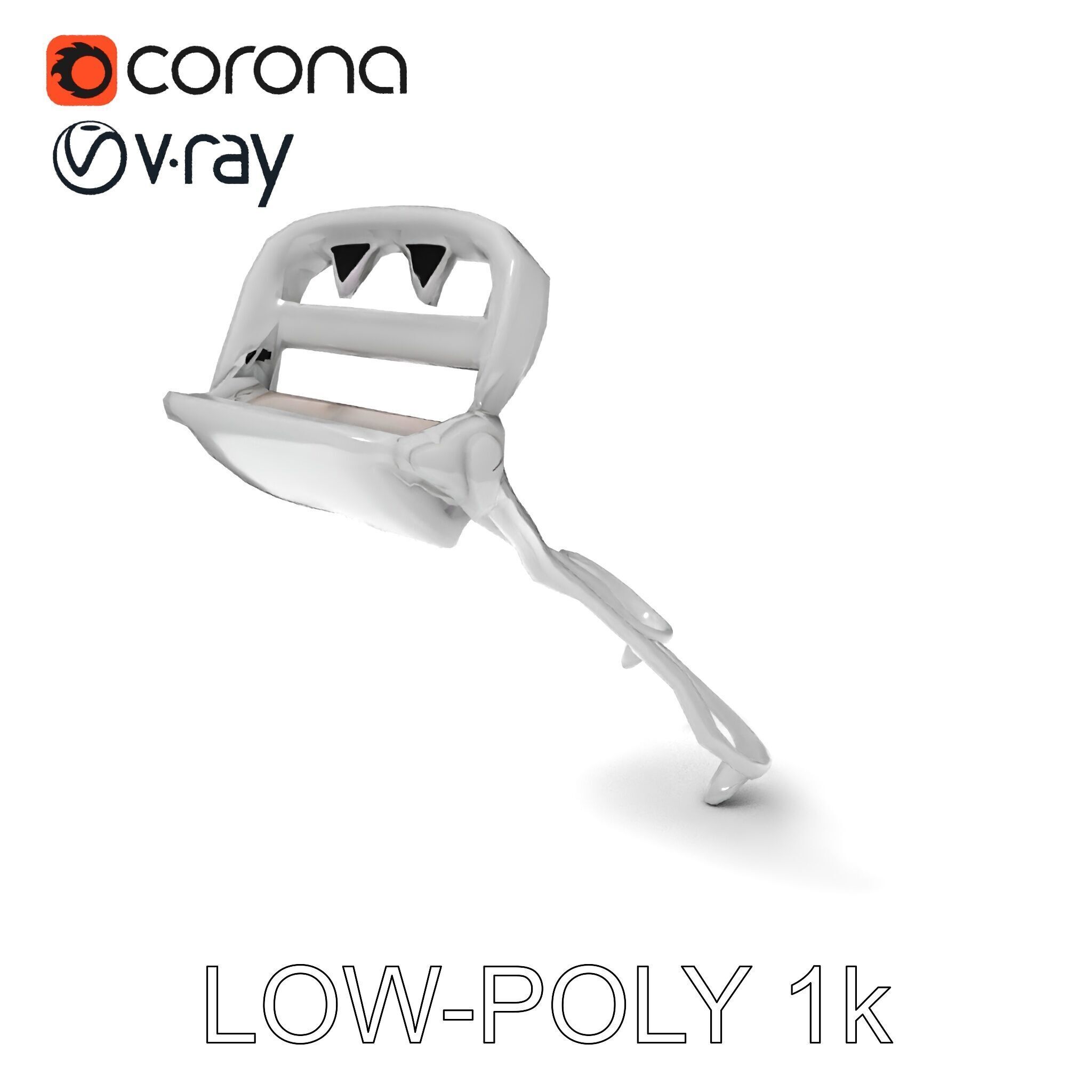 Eyelash Curler Model Pack with PBR Textures Low-poly 3D model_20