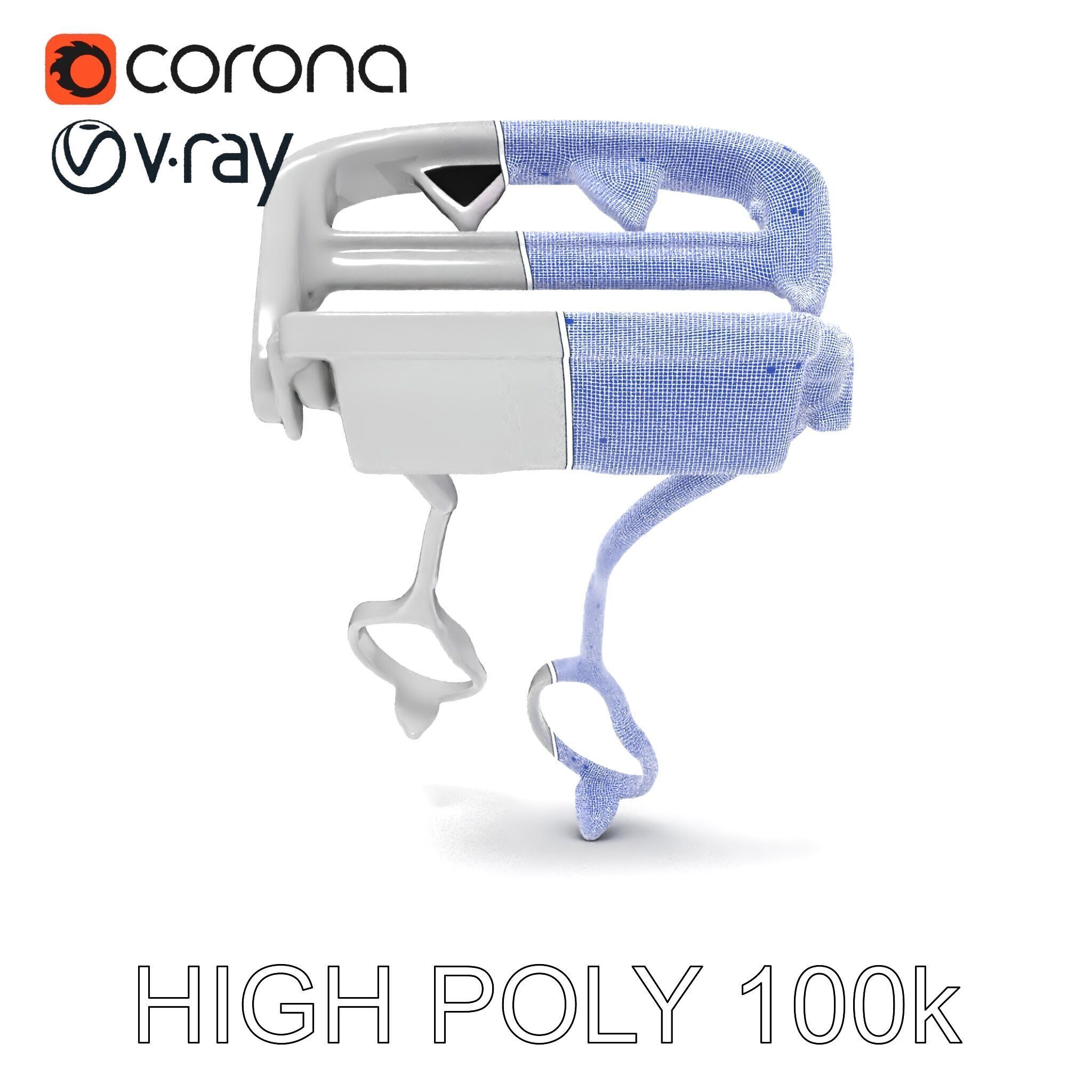 Eyelash Curler Model Pack with PBR Textures Low-poly 3D model_35