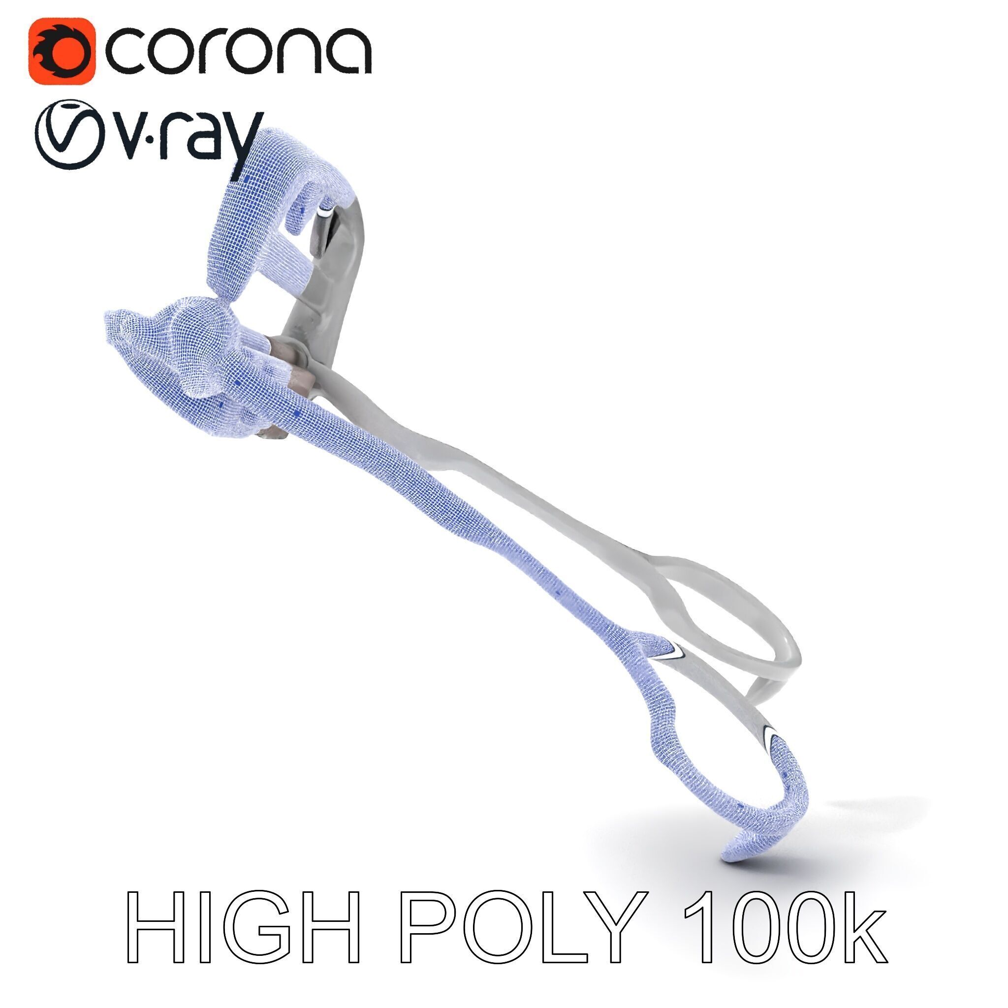 Eyelash Curler Model Pack with PBR Textures Low-poly 3D model_13