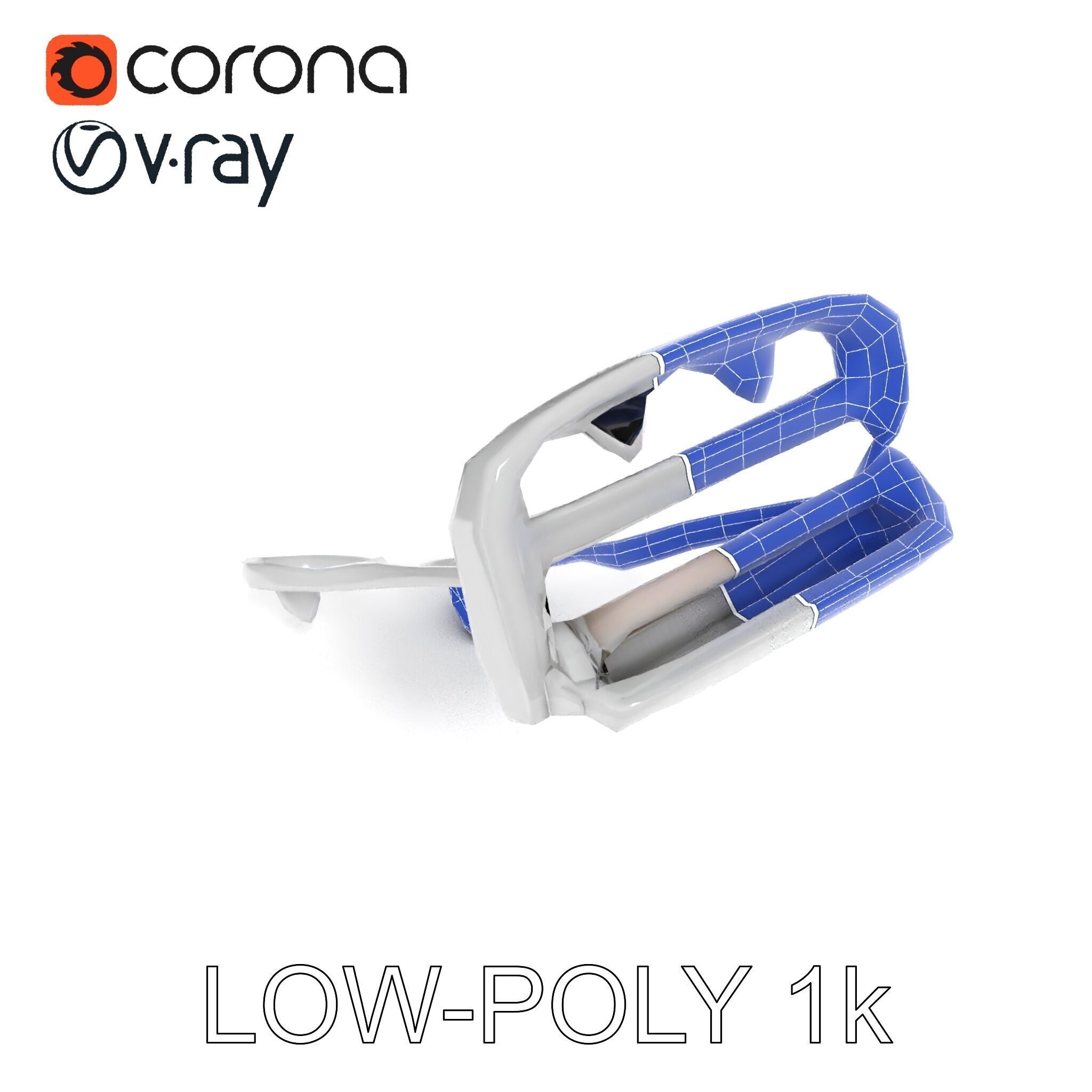 Eyelash Curler Model Pack with PBR Textures Low-poly 3D model_25