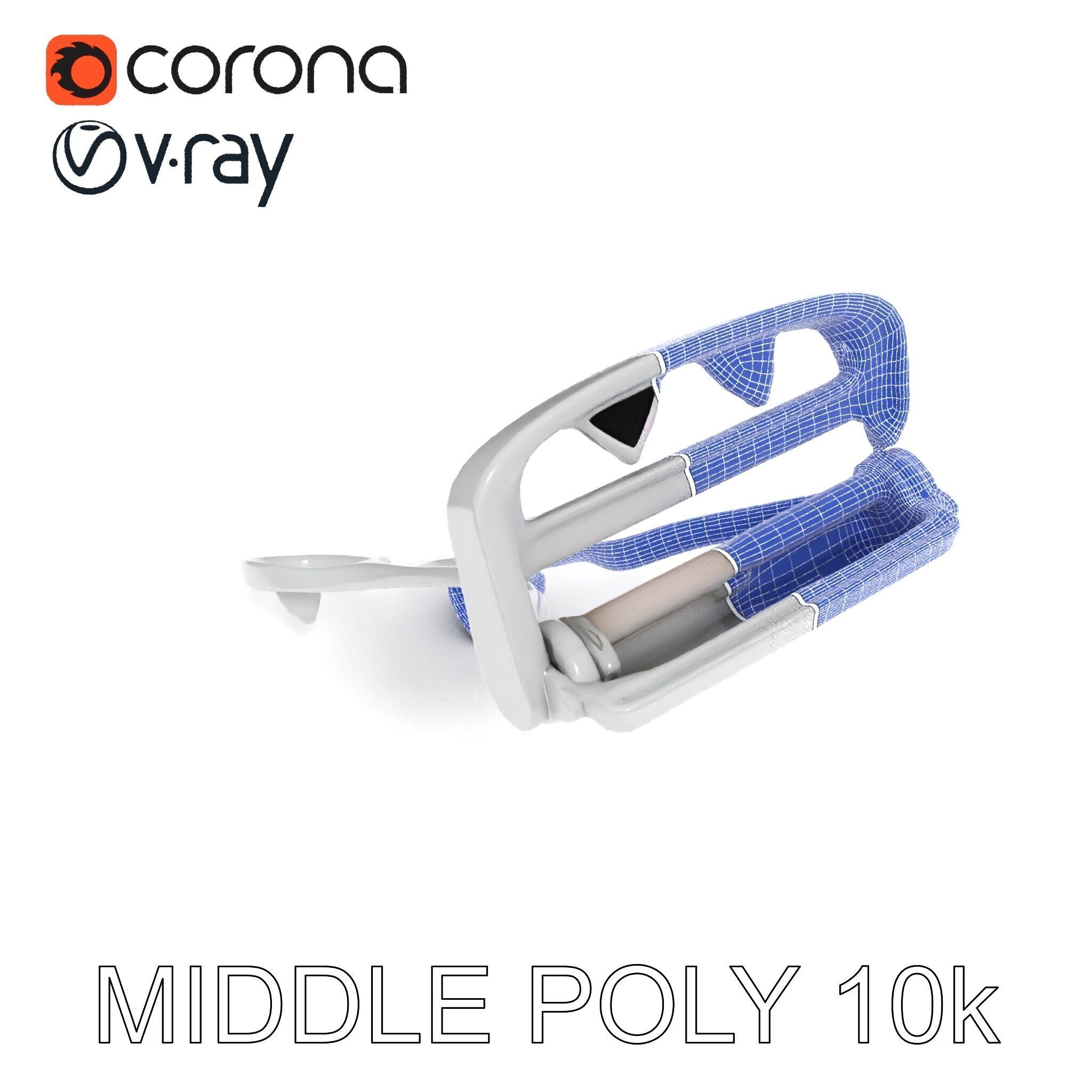 Eyelash Curler Model Pack with PBR Textures Low-poly 3D model_14