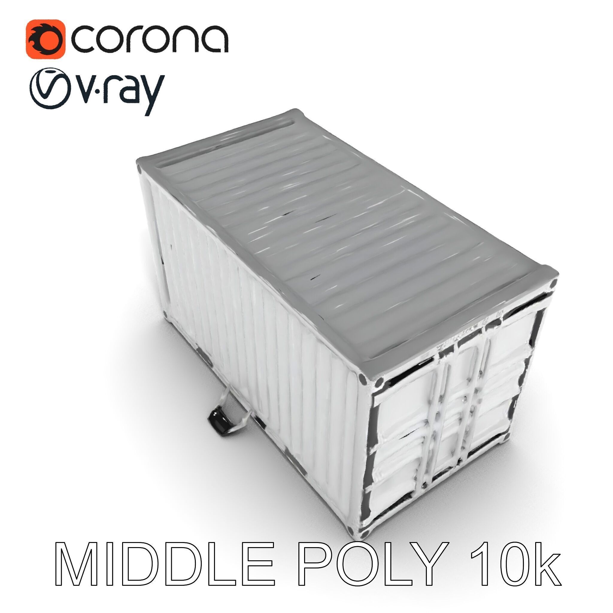 Shipping Container Model Pack  Detailed D Asset Low-poly 3D model_15