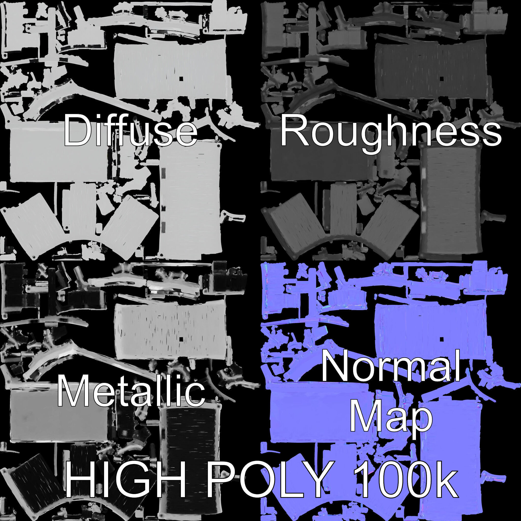 Shipping Container Model Pack  Detailed D Asset Low-poly 3D model_2