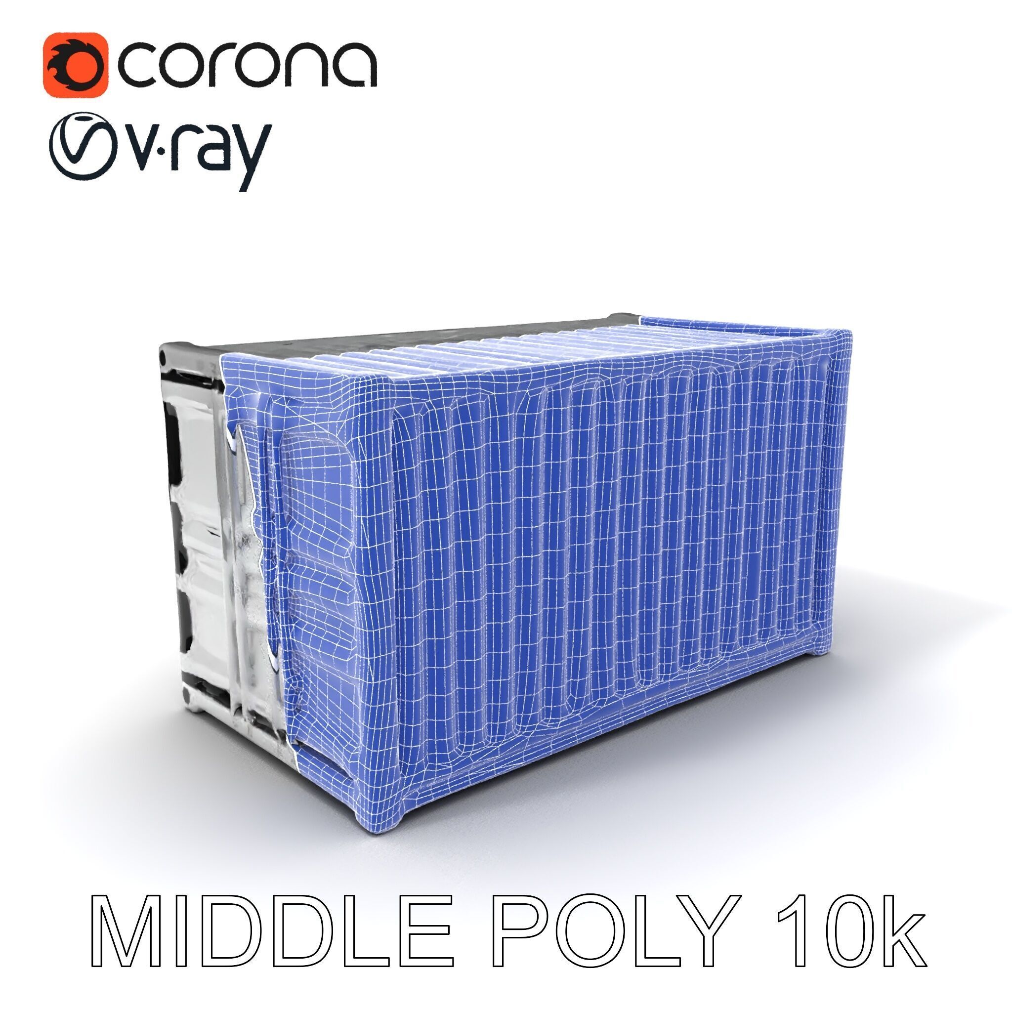 Shipping Container Model Pack  Detailed D Asset Low-poly 3D model_6