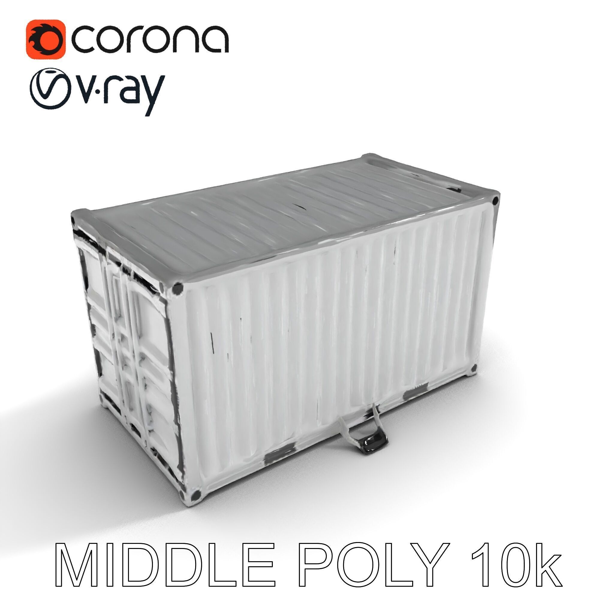 Shipping Container Model Pack  Detailed D Asset Low-poly 3D model_20