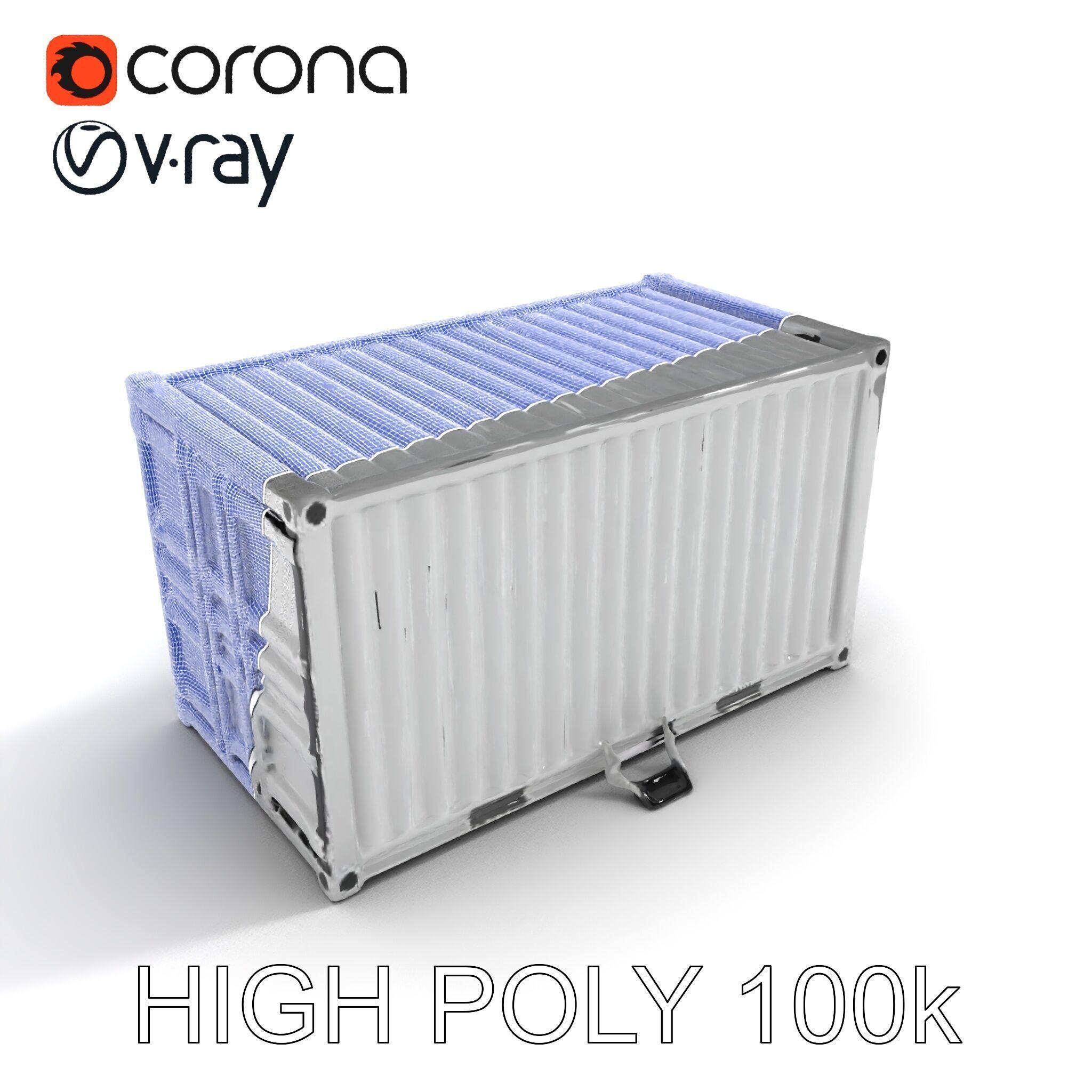 Shipping Container Model Pack  Detailed D Asset Low-poly 3D model_34