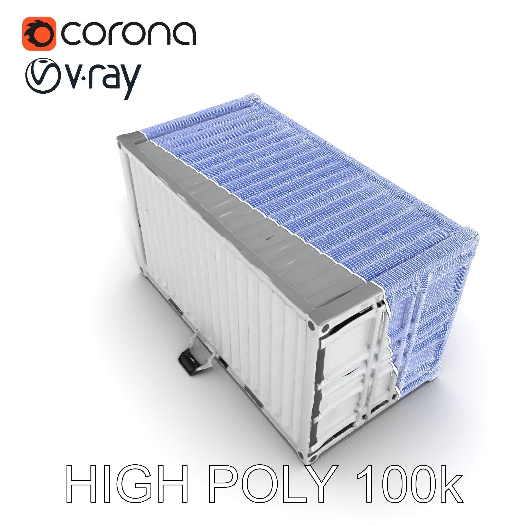 Shipping Container Model Pack  Detailed D Asset Low-poly 3D model_14