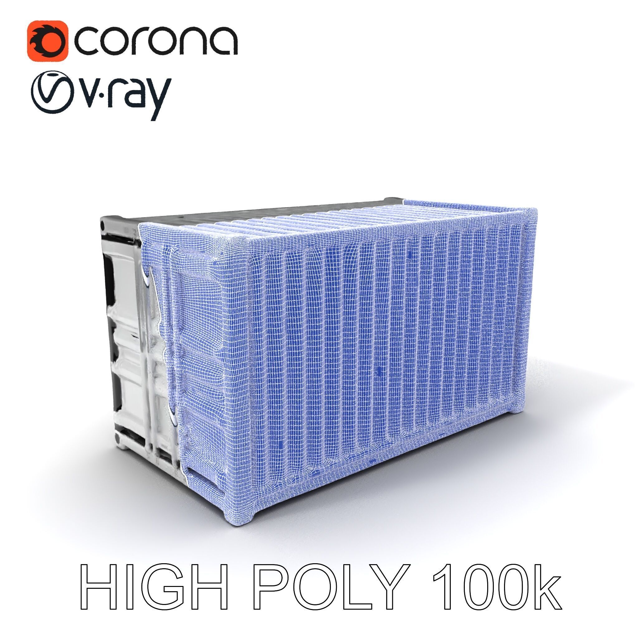 Shipping Container Model Pack  Detailed D Asset Low-poly 3D model_3