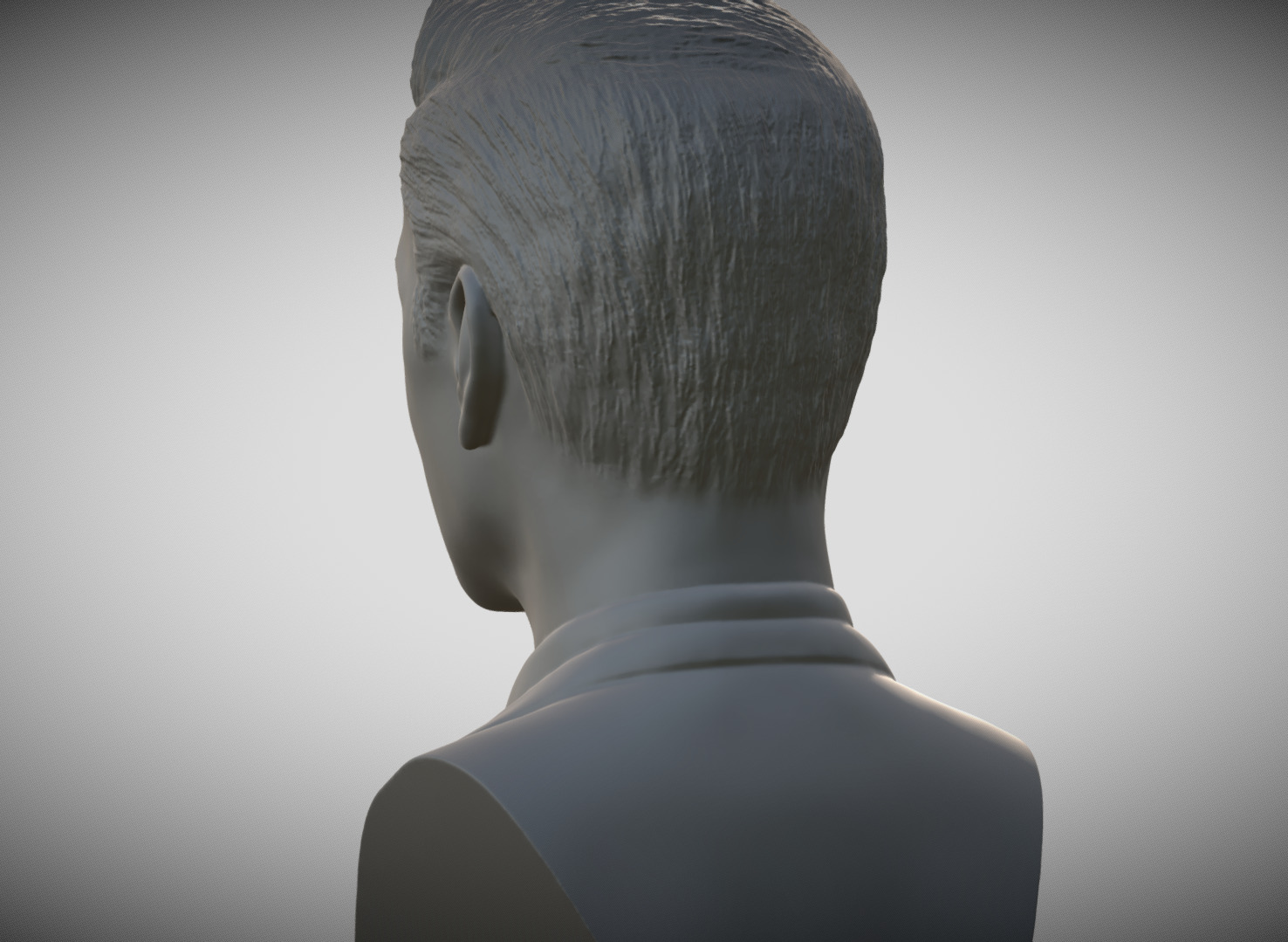 George Clooney bust 3D print model_5
