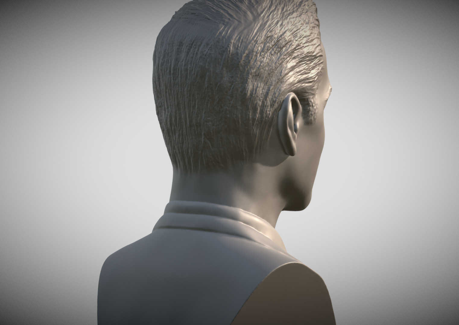 George Clooney bust 3D print model_6