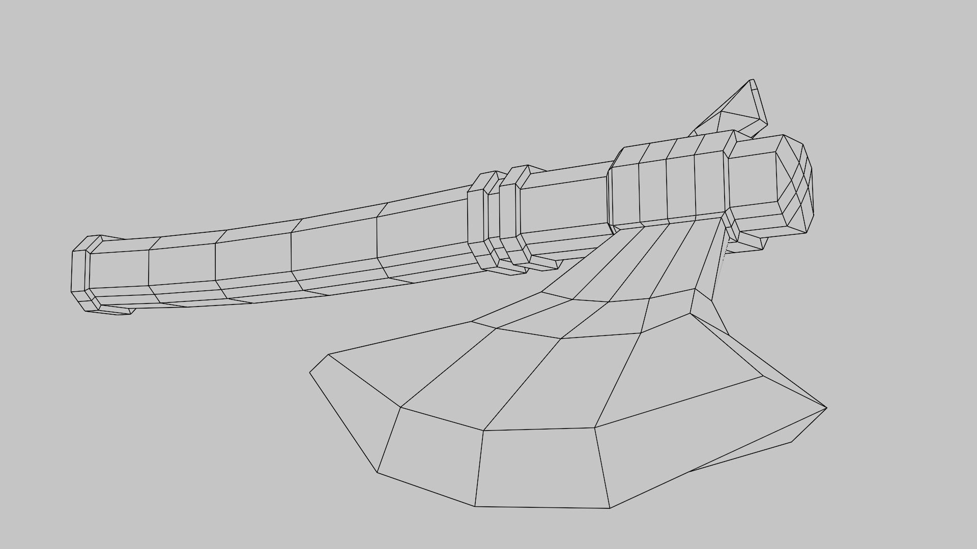 Battle axe Low-poly 3D model_6