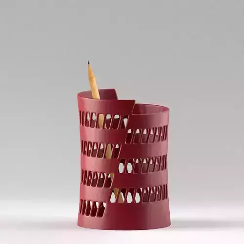 Rotated Penholder 3D print model