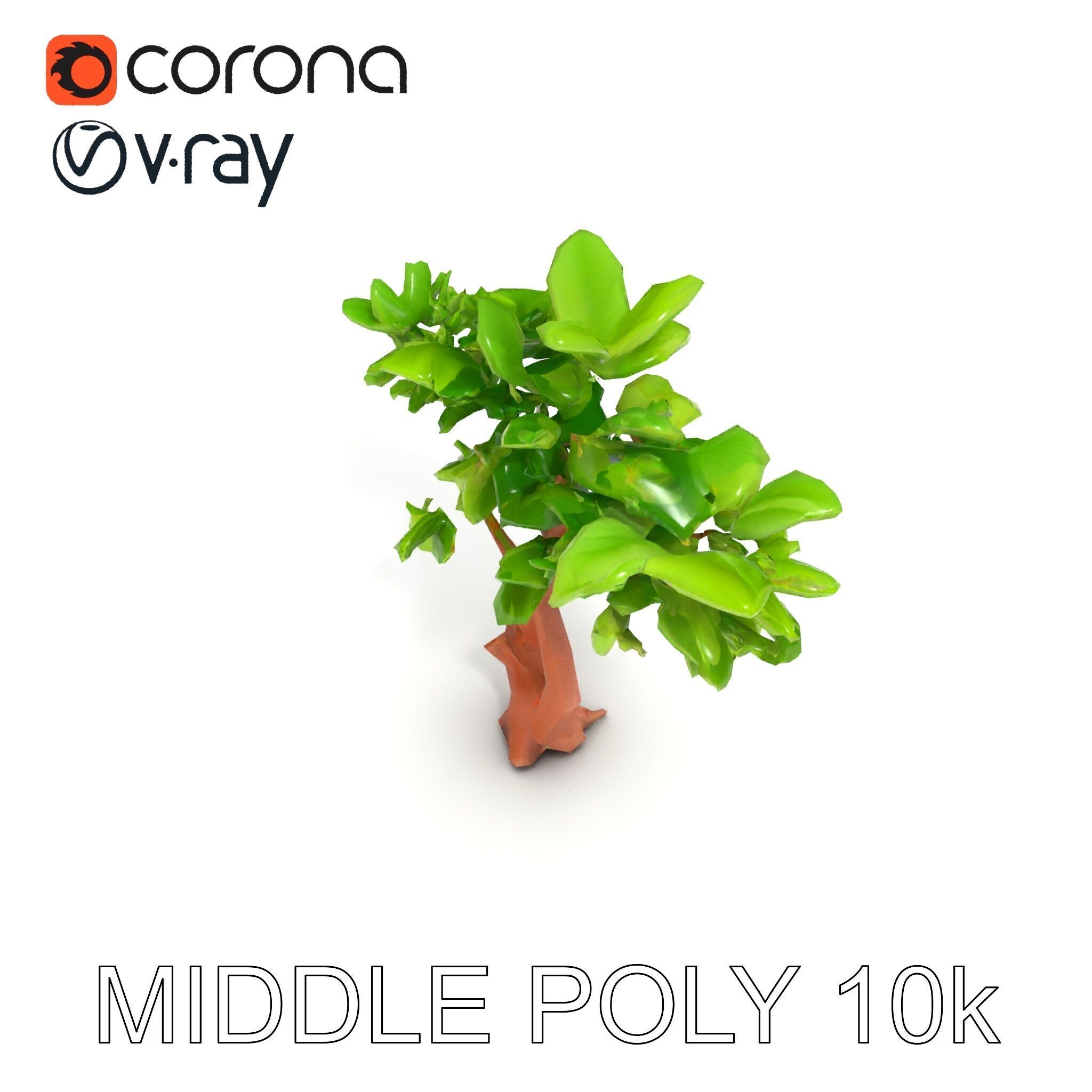 Lush Foliage Tree Model Pack for Realistic Rendering Low-poly 3D model_31