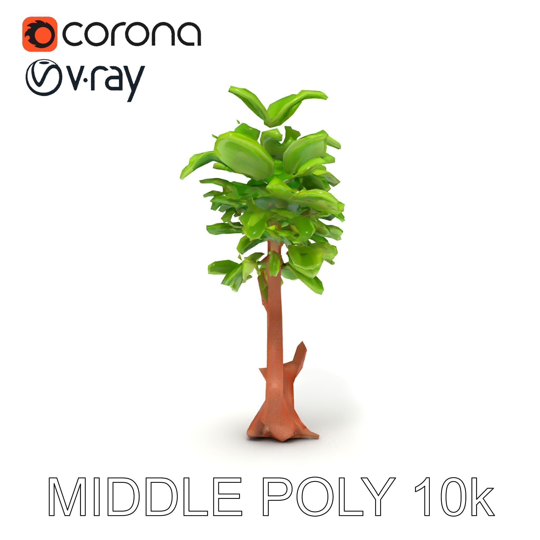 Lush Foliage Tree Model Pack for Realistic Rendering Low-poly 3D model_22