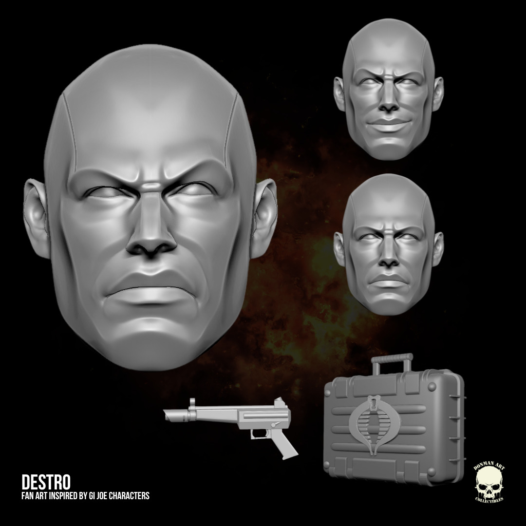 Destro GI Joe Fan Art 3D printables for Action Figures 3D print model_15