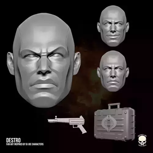 Destro GI Joe Fan Art 3D printables for Action Figures
