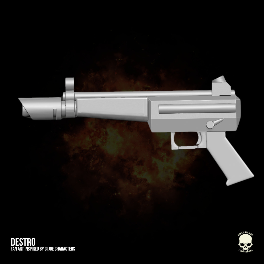 Destro GI Joe Fan Art 3D printables for Action Figures 3D print model_25