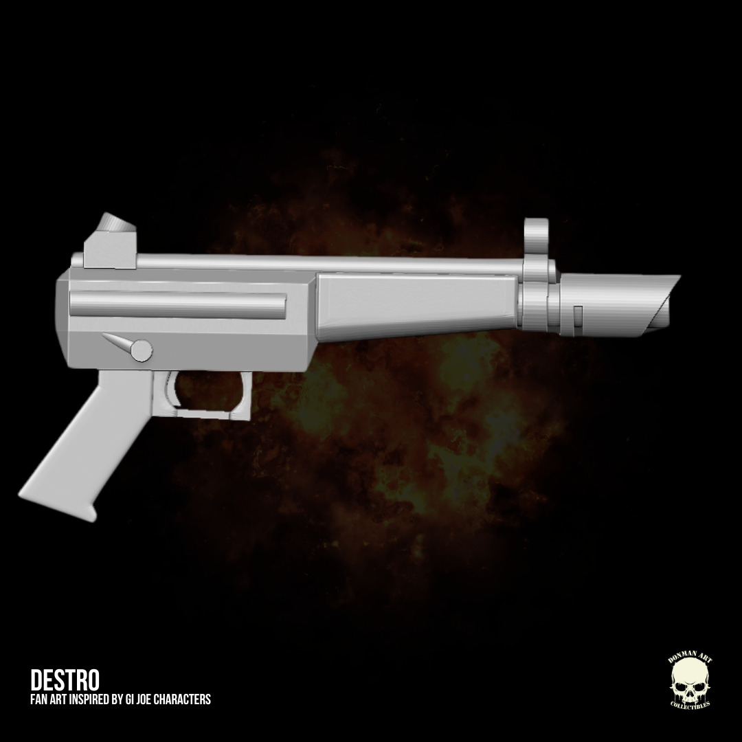 Destro GI Joe Fan Art 3D printables for Action Figures 3D print model_20