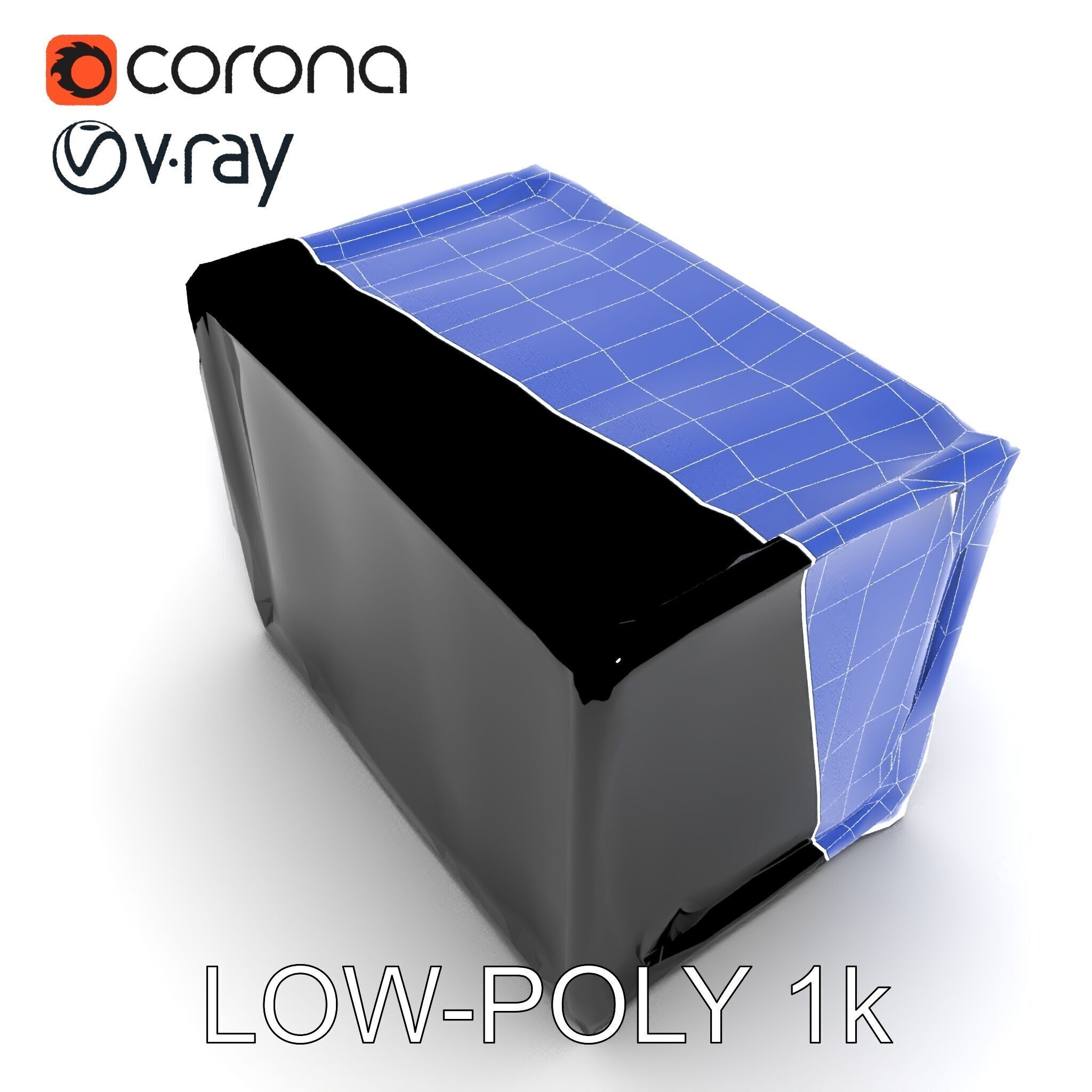 Blue Rusty Shipping Container Model Pack for D Environments a... Low-poly 3D model_30