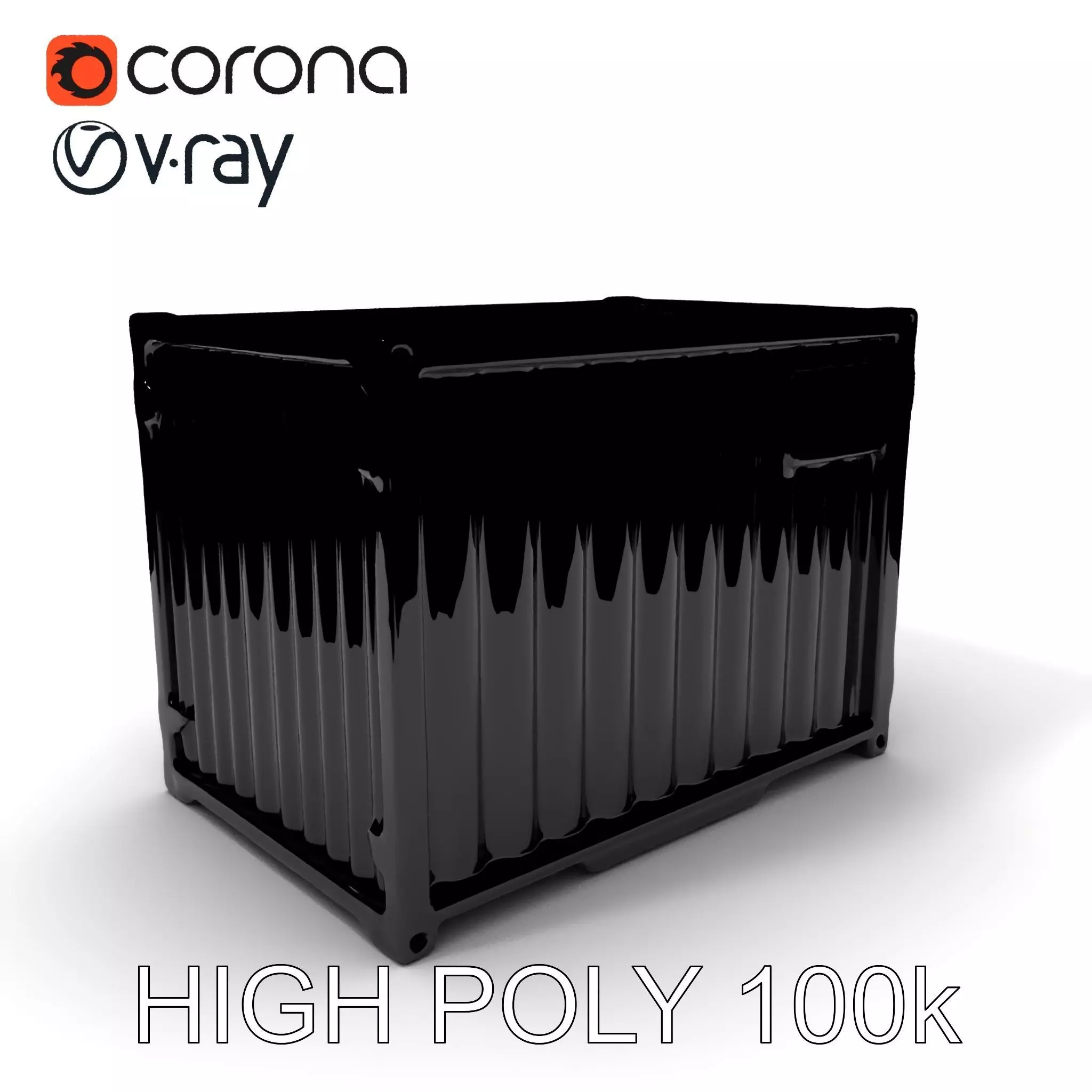 Blue Rusty Shipping Container Model Pack for D Environments a... Low-poly 3D model_0