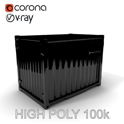 Blue Rusty Shipping Container Model Pack for D Environments a... Low-poly 3D model