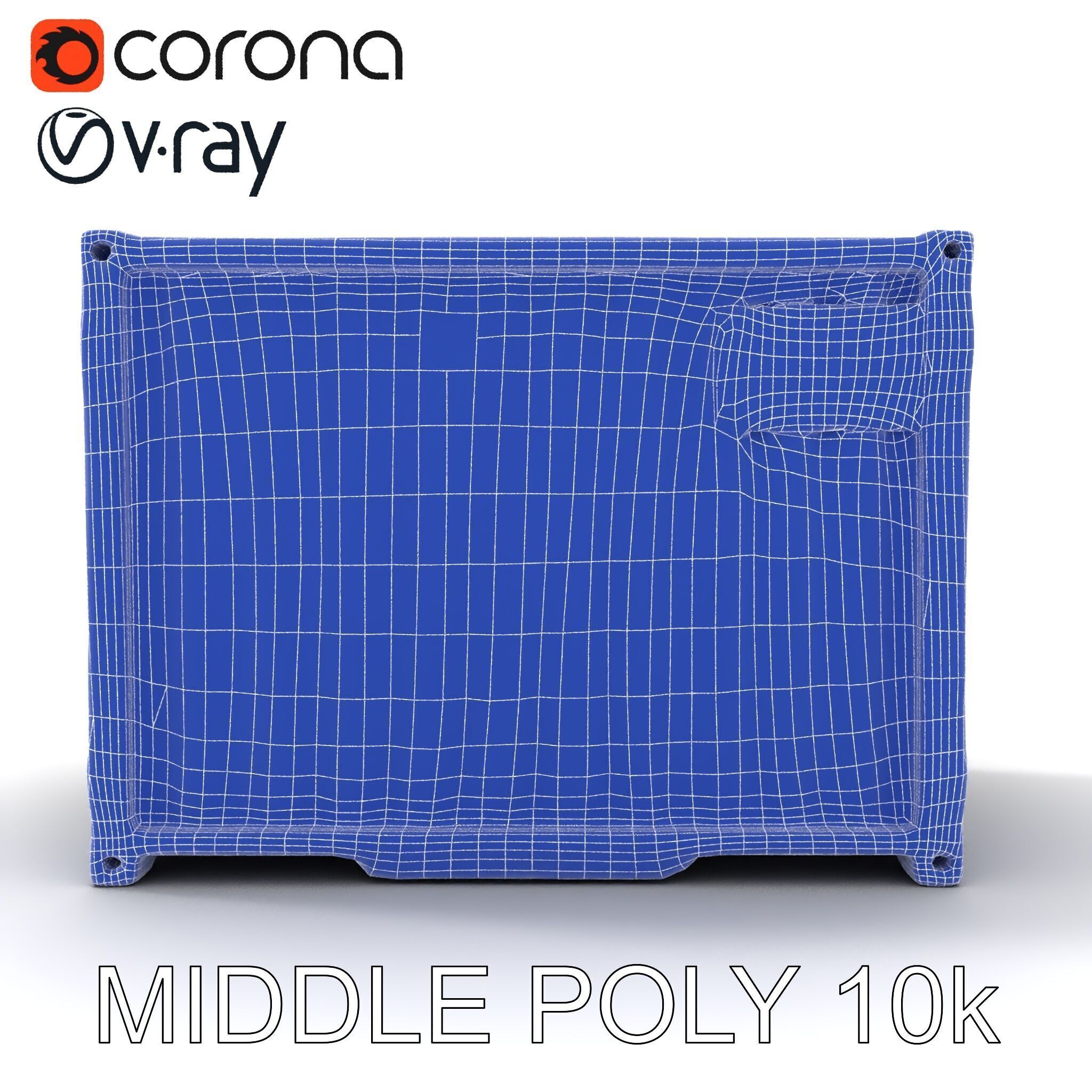 Blue Rusty Shipping Container Model Pack for D Environments a... Low-poly 3D model_21