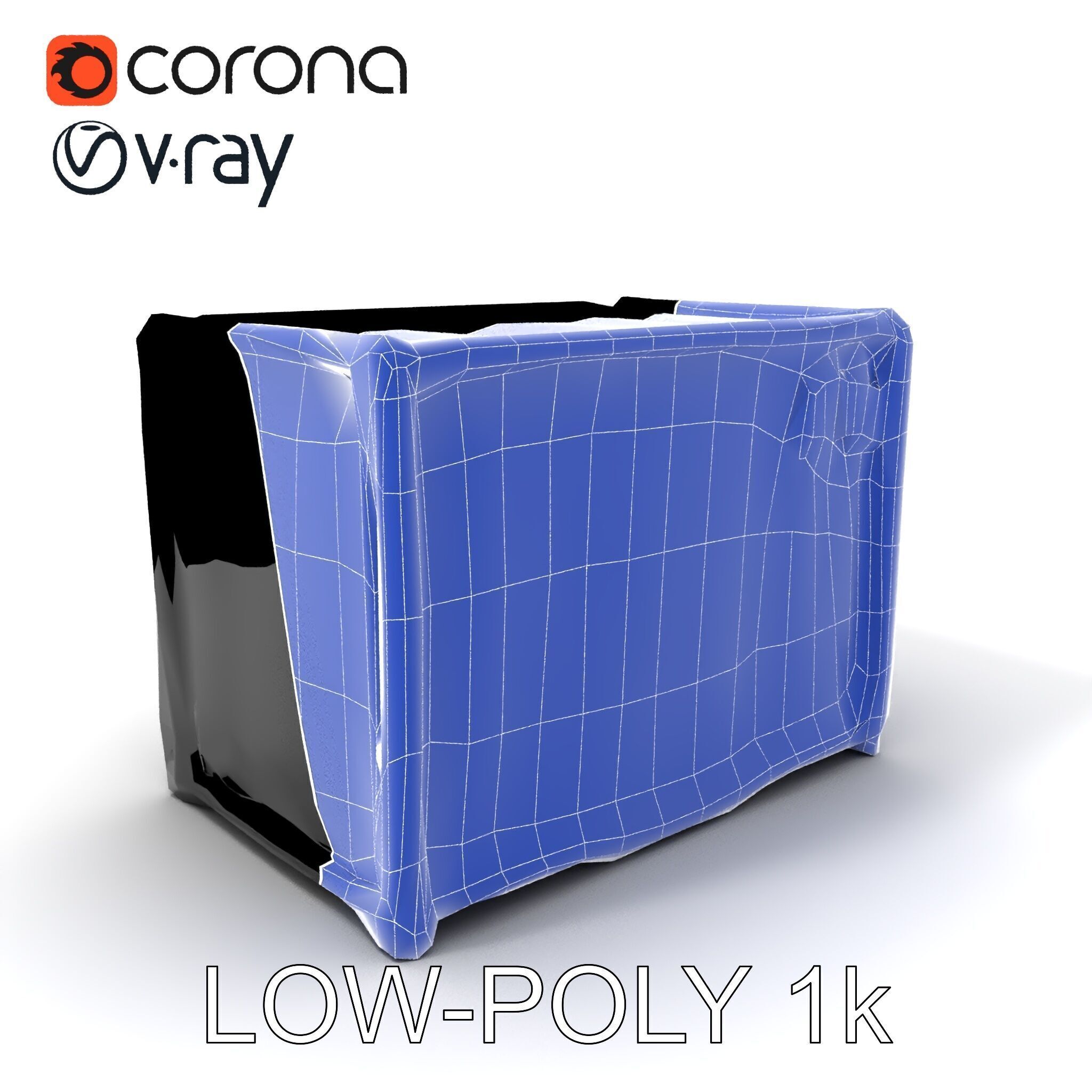 Blue Rusty Shipping Container Model Pack for D Environments a... Low-poly 3D model_15