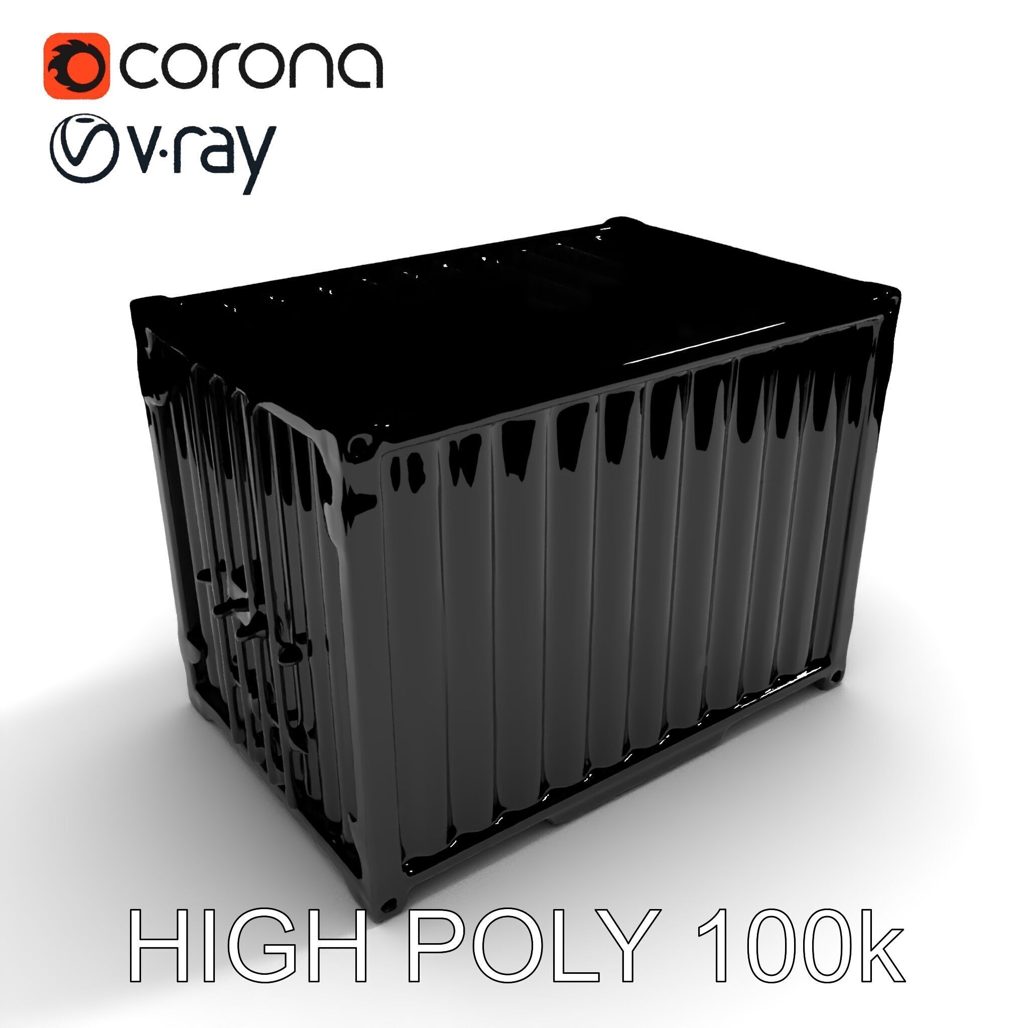Blue Rusty Shipping Container Model Pack for D Environments a... Low-poly 3D model_34