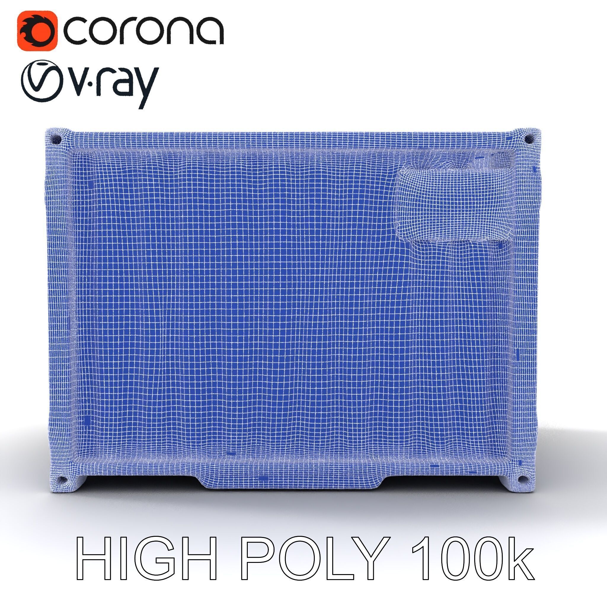 Blue Rusty Shipping Container Model Pack for D Environments a... Low-poly 3D model_23