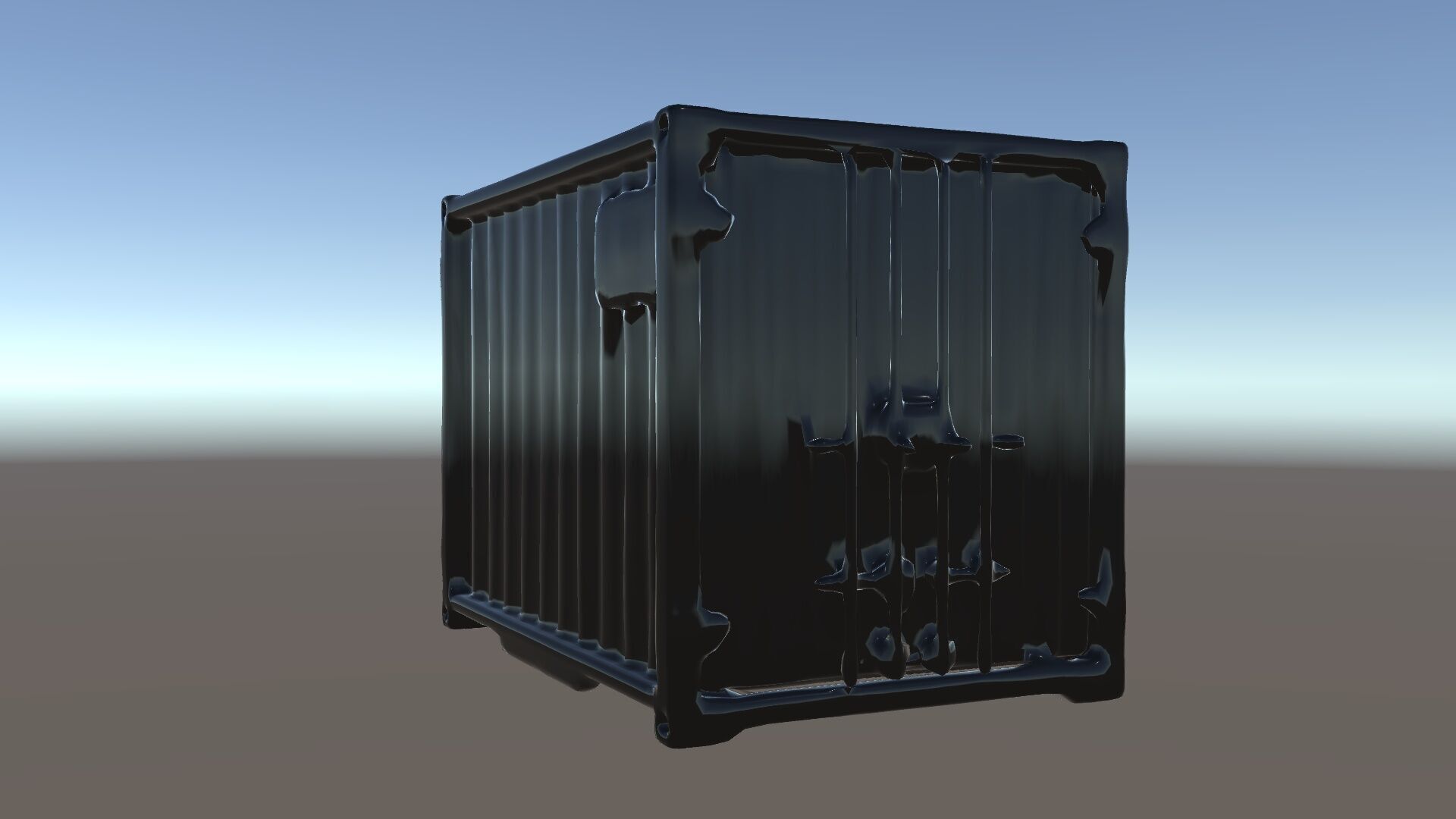 Blue Rusty Shipping Container Model Pack for D Environments a... Low-poly 3D model_24