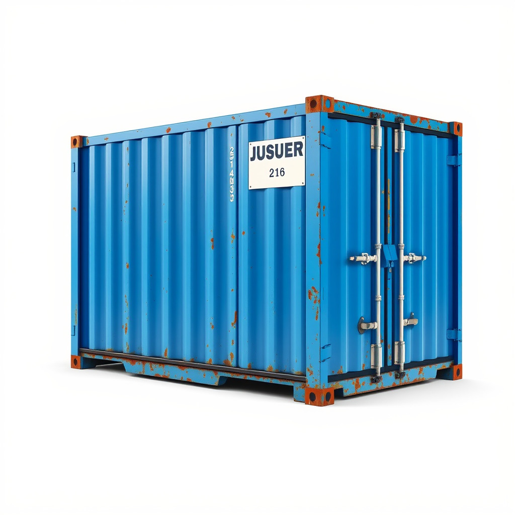 Blue Rusty Shipping Container Model Pack for D Environments a... Low-poly 3D model_4