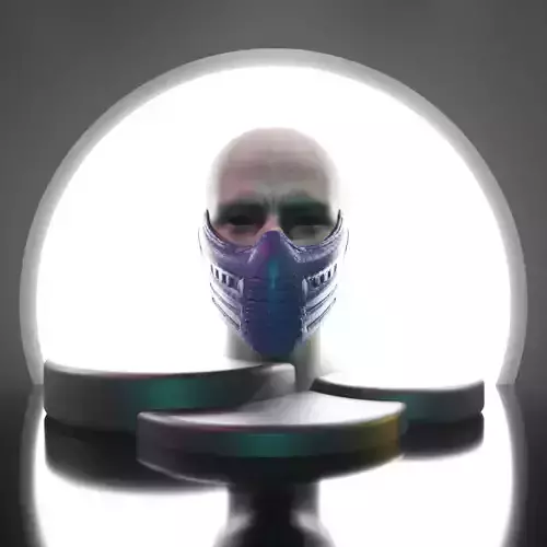 Lin Kuei Grandmaster Mask - Ultra-Detailed Sub-Zero 3D Model 3D print model