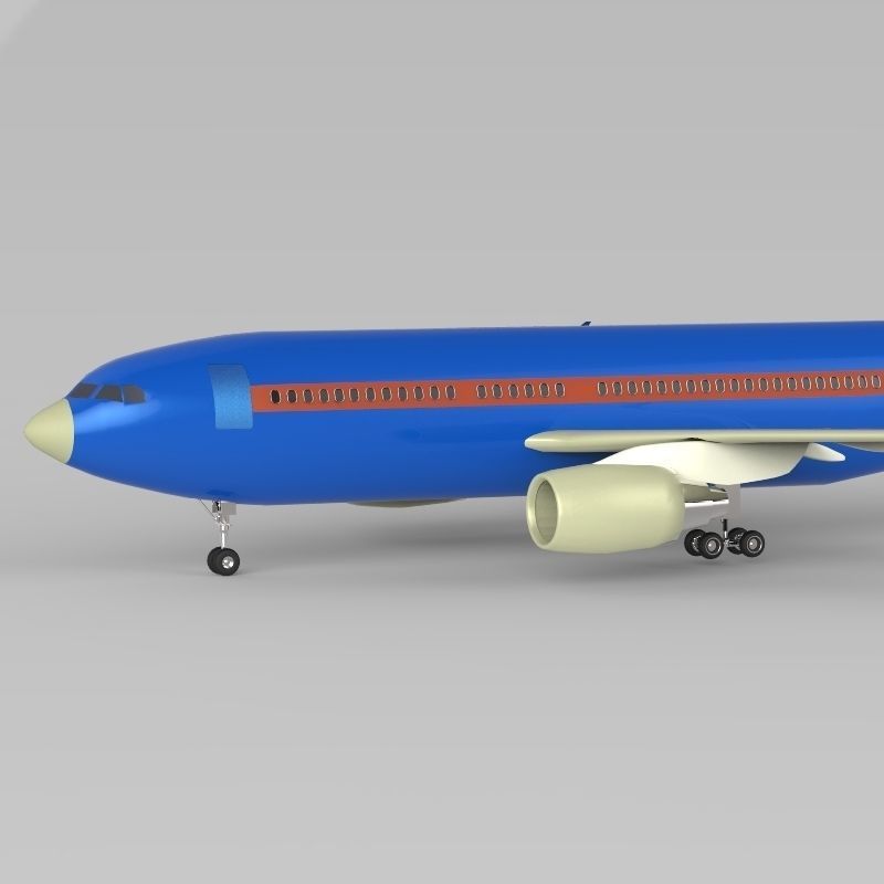 Aeroplan boeing 3D model_10