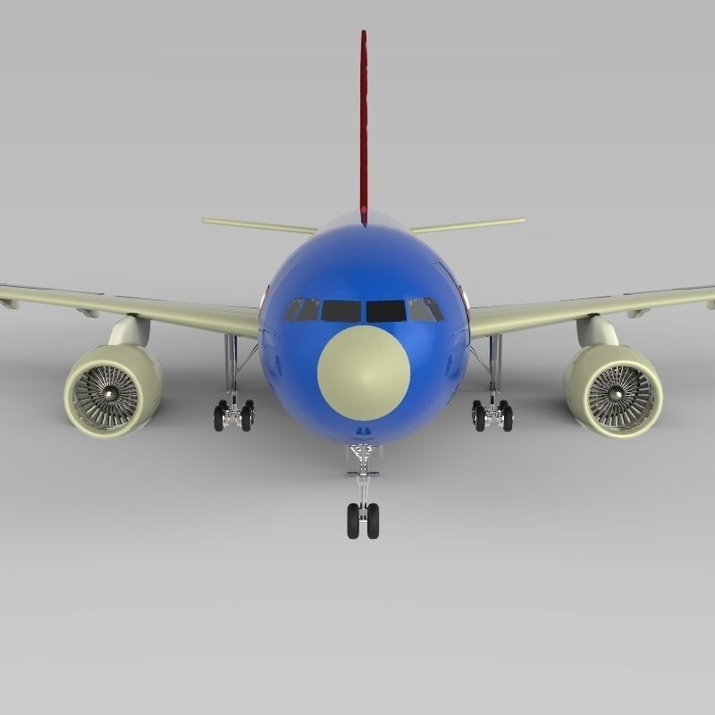 Aeroplan boeing 3D model_1