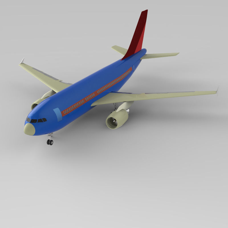 Aeroplan boeing 3D model_3