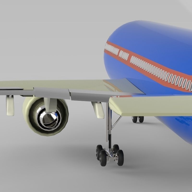 Aeroplan boeing 3D model_14