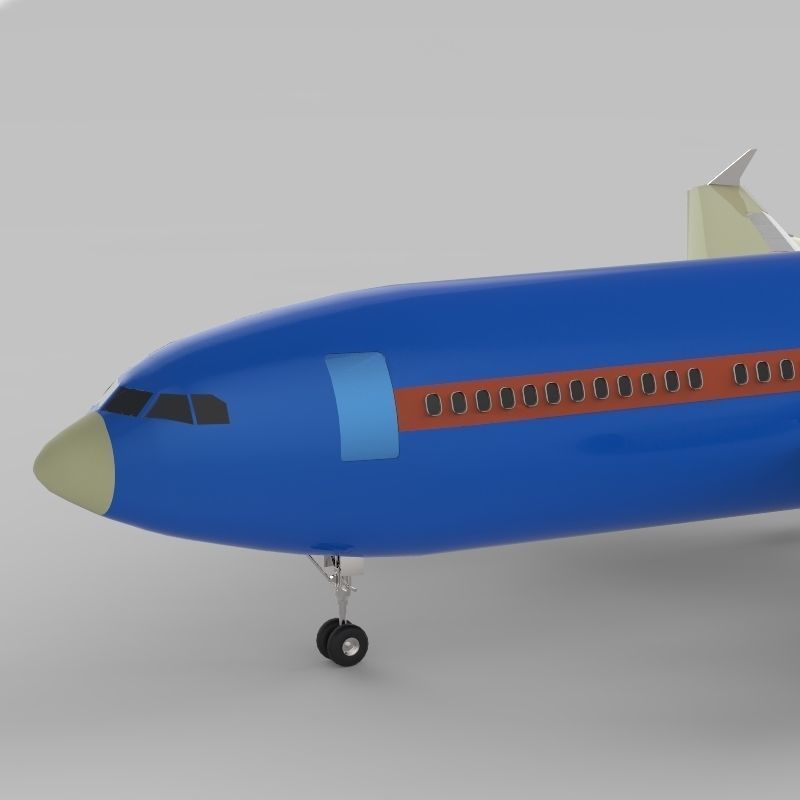 Aeroplan boeing 3D model_8