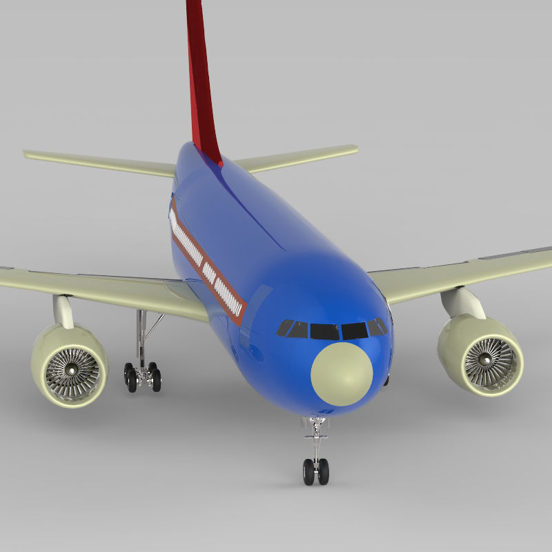 Aeroplan boeing 3D model_9