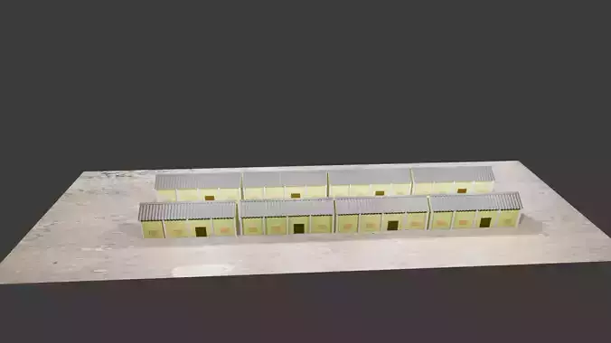 Traditional Grain Storage House 3D Model