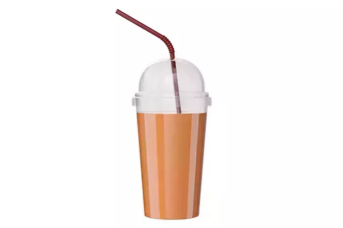 Plastic cup cold coffee